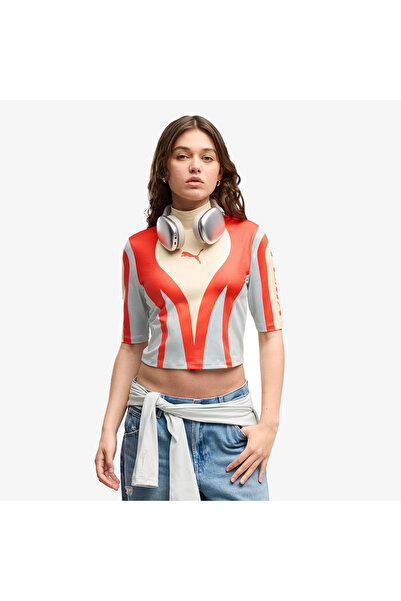 Puma Future Archive Moto Top Kadın Bej T-Shirt