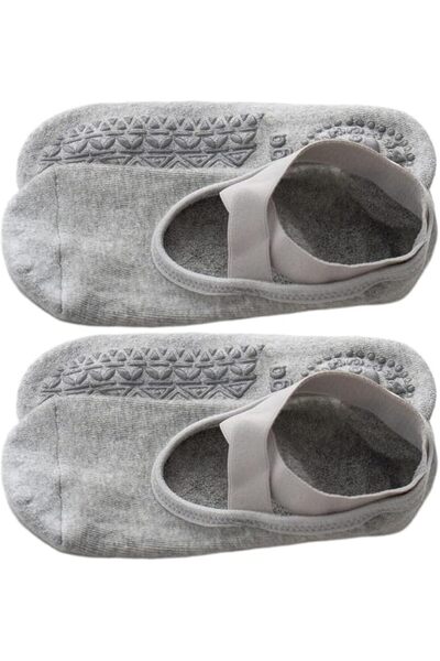 Dress Cici Cotton Non Slip Yoga Socks for Women, Extra Low Cut Pilates Grip S...