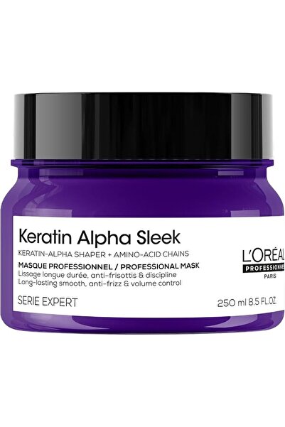 L'ORÉAL Professionnel Keratin Alpha Sleek professional hair mask, deeply nour...