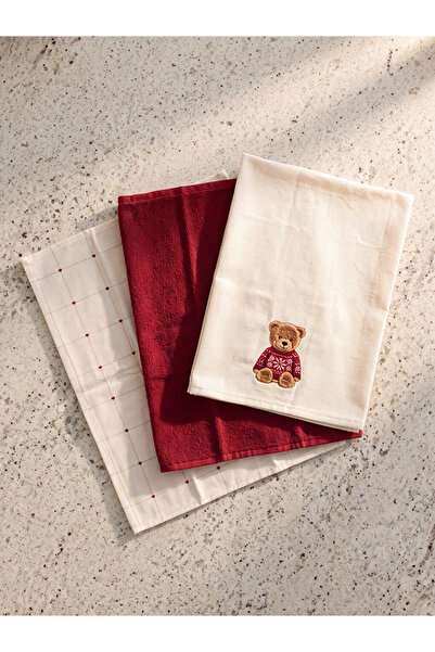 LC Waikiki Quality Parts Embroidered Drying Cloth 3-Pack from Çelebi Store