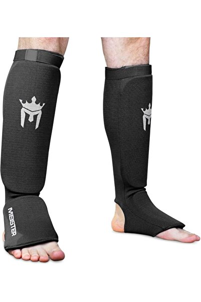 Meister MMA Elastic Cloth Shin & Instep Padded Guards (Pair)