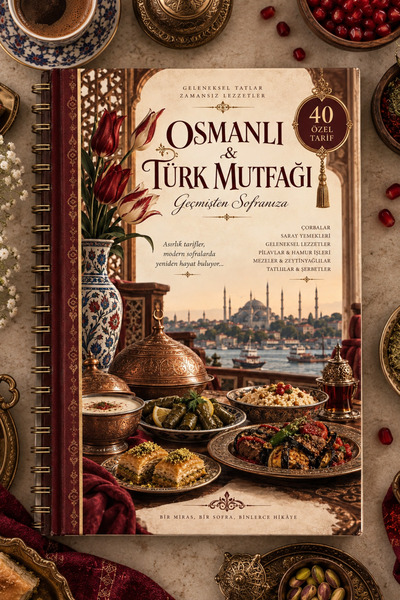 Eseran Print 40 Çeşit Osmanlı/Türk Mutfağı- A5 Spiralli Defter