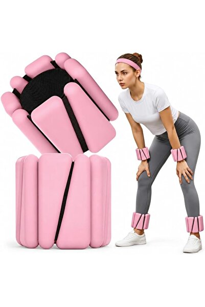 Pomefar Adjustable Pilates Wrist & Ankle Weights for Women,2 Pack Wearable Ex...