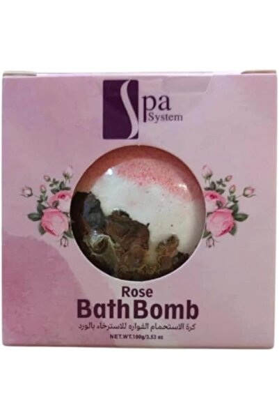 Spa System كرة استحمام برائحة الورد، علاج عطري مريح، زيوت عطرية طبيعية، مرطب ...