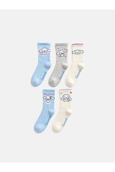LC Waikiki جوارب LCW Kids ذات اللون الأزرق المزخرفة للفتيات من NEVAVM