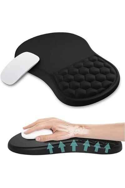 SKY TOUCH SKY-TOUCH Memory Foam Ergonomic Mouse Pad with Wrist Rest – Bump Ma...