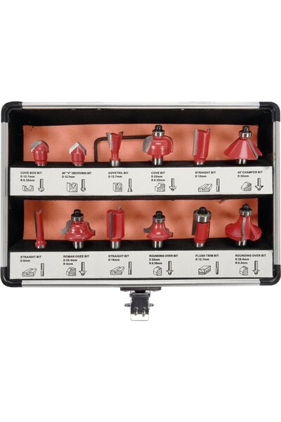 yato Set de 12 freze pentru lemn YT-68005