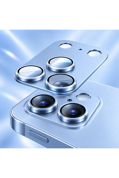 MEKTEK İphone 18 Pro Max Uyumlu Pürüzsüz Çerçeveli Tam Koruma Kamera Camı / L...