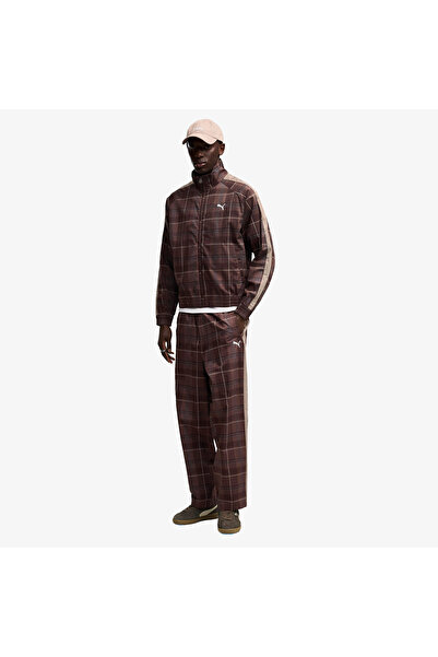 Puma T7 Tartan Track Erkek Kahverengi Pantolon