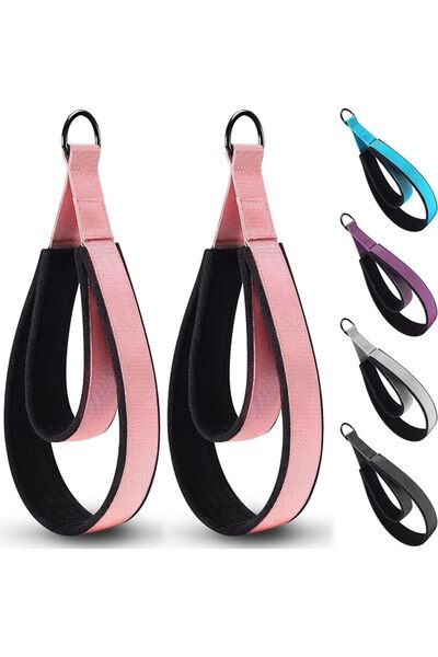 GENERAL 2PCS Pilates Strap, Pilates Double Loop Strap, Comfortable Enhanced T...