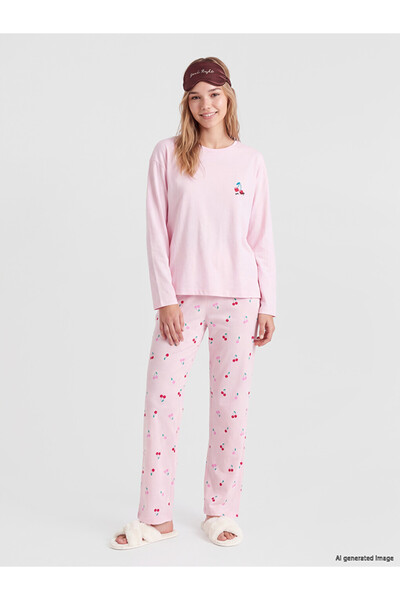 LC Waikiki I Cherry Embroidered Women's Pajama Set from Freezen Store