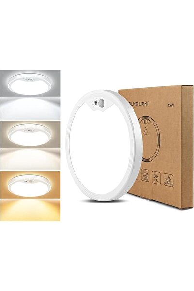Yelajoy ALMEKAQUZ Modern LED Induction Ceiling Light with USB Charging 3W Whi...