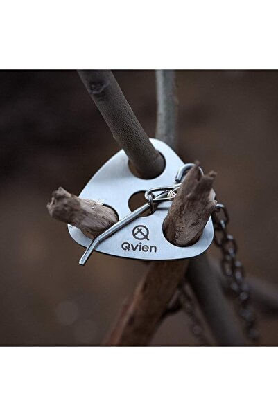 Xergur Camping Tripod Board - Turn Branches into Campfire Tripod, Stainless S...