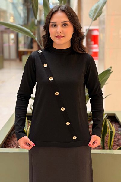 Nuss Mercerized Tunic with Cross Button Accessories