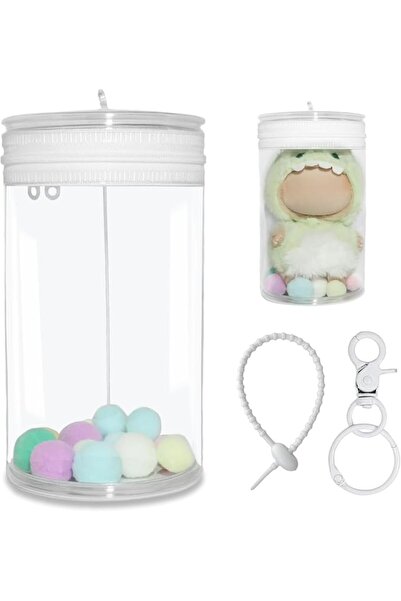 SYOSI Clear Doll Display Bag,Portable Dustproof Waterproof Storage Case for B...