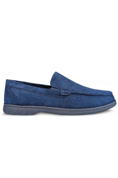 Permani Mocasini bărbătești Baolis albaștri 43 slip-on