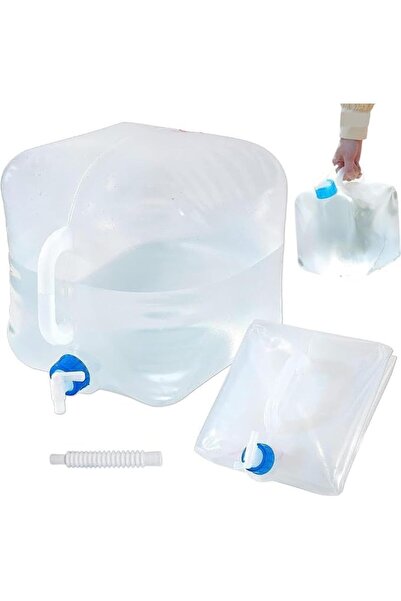 X SPRING Collapsible Water Container, 10L/2.6Gallon Portable Water Storage wi...