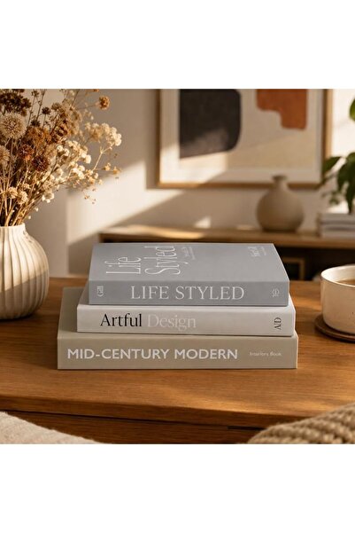 GENERAL 3 pcs Fashion Decorative Books Set for Home Decor,Modern Faux Books,P...