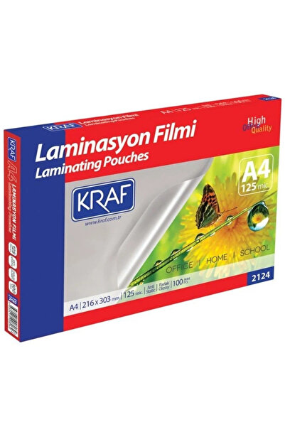 Modellino 10'lu 125 Mic Laminasyon Filmi Kraf Parlak A4