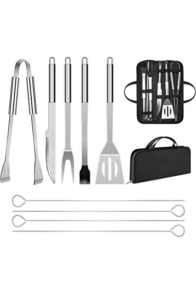 penobon BBQ Utensil Set Stainless Steel Professional Barbecue Accessories Gri...