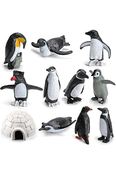 X SPRING Mini Penguin Figurines, 11pcs Realistic Plastic Bird Figures, Small ...