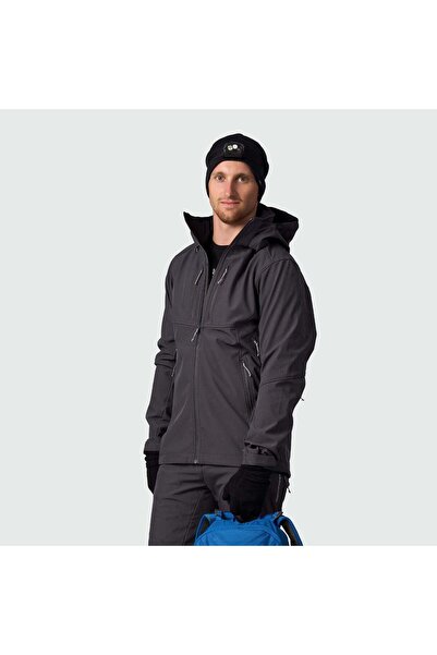 NORTHFINDER Jachetă softshell pentru bărbați, cu glugă detașabilă, gri, 4XL