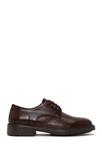 Derimod Men's Brown Lace-Up Leather Casual Shoes Wm730018Dv