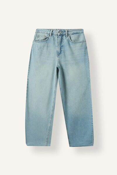 DeFacto 100% Cotton Barrel Fit Regular Waist Jeans I2379Ax26Au