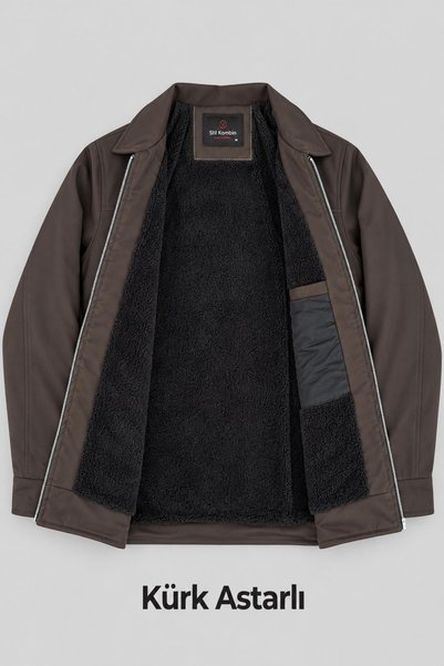 ByTrend İçi Kürklü Yakalı Orta Kışlık Mont PLDP 3033-M_50511-1