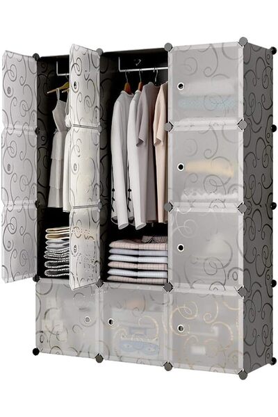 quaLife Cube DIY Storage Organizer Clothes Wardrobe Modular Closet Bookshelf ...