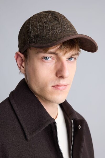 DeFacto Men's Herringbone Patterned Cashmere Baseball Cap H5465Ax26Wn