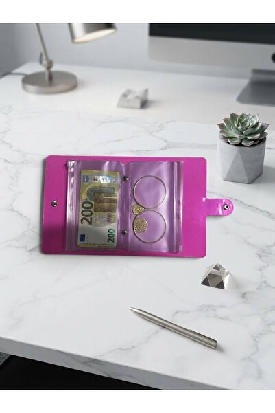 ASEL SANAT Accumulation Agenda - Budget Planner Wallet - Pink (Fuchsia) Mecha...