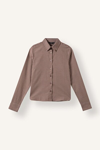 DeFacto Fitted Checkered Long Sleeve Shirt I6503Ax26Au