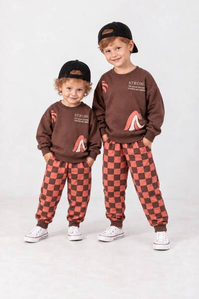 KOKOŞ BEBEK Character Printed Boys' Tracksuit Set - Age 3/10 - 31927