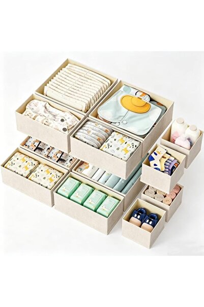 NYGANMELLOZ 12 Pack Drawer Organizer for Baby Clothes, Nursery Organizer for ...