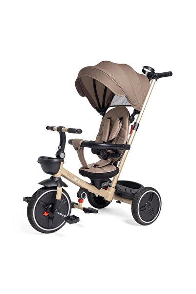 Chicco 4 in 1 Katlanabilir Üç Tekerlekli Ebeveyn Kontrollü Bisiklet-Bej