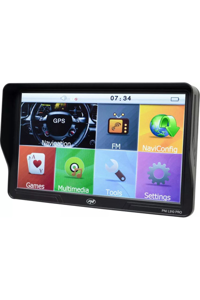 PNI Sistem de navigatie GPS L910 PRO cu parasolar, 9 inch, 800 MHz, 512MB DDR...