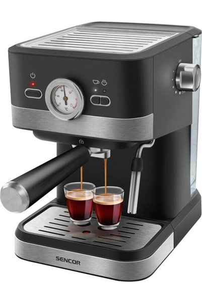 Sencor Espressor manual 20 bar cappuccino 1050W rezervor apa 1.5 l Bagheta de...