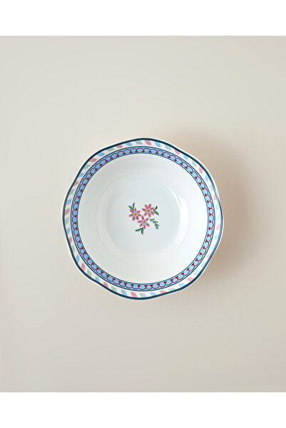 English Home Botanical Romance New Bone Kase 15 cm Pembe - Mavi