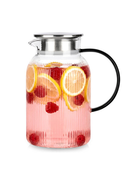 Vilde Cană de sticlă cu capac 1,5 l