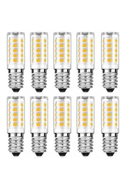 Noonedibs Set 10 Becuri LED E14 5W, 400LM, Alb Rece 6000K, Echivalent 50W Inc...