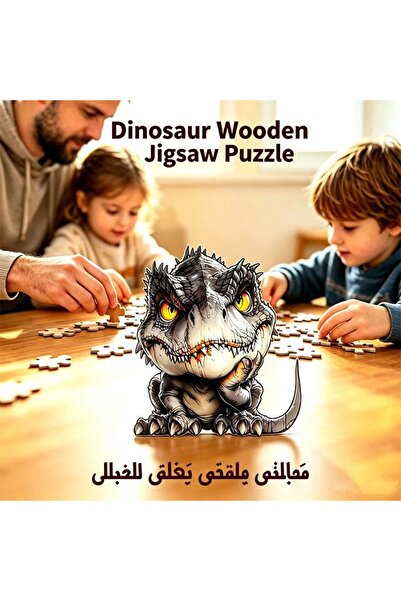 Generic Brand Cute Dinosaur Wooden Jigsaw Puzzle for Adults Kid,Unique Irregu...
