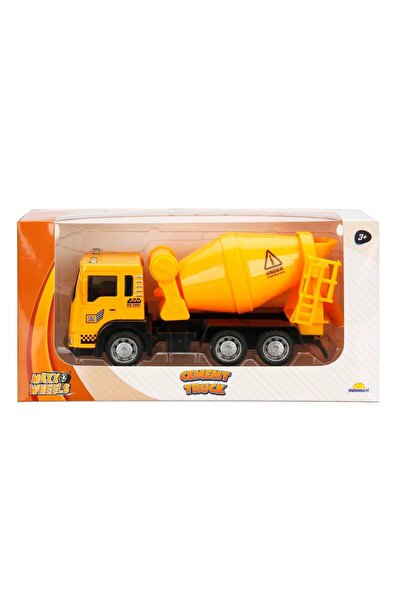 Sunman Maxx Wheels 1:55 Ölçek Metal Kafalı Çek Bırak Beton Mikseri