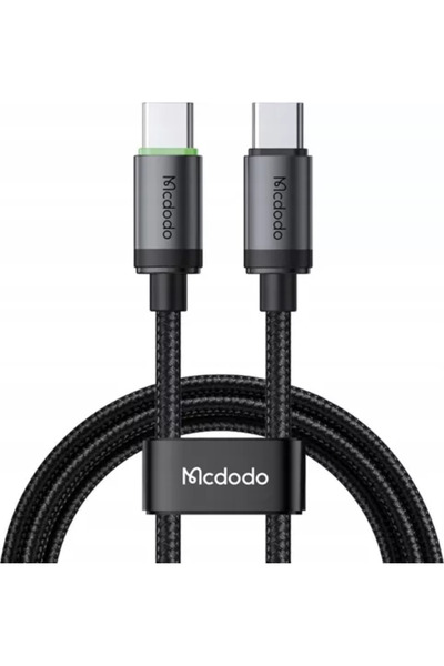 Mcdodo Cablu Type-C la Type-C PD60W Fast Charging Aliaj de aluminiu 1m Negru