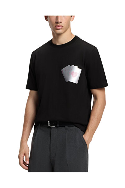 HUGO Ανδρικό Dahr T-Shirt Μαύρο 50568696-001