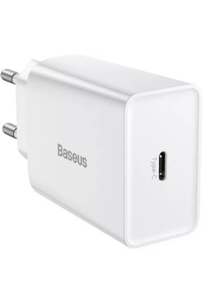 Baseus Incarcator pentru telefon Speed Mini USB-C PD 3A 20W Alb
