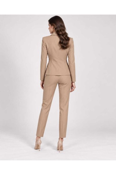 Bad Cp26-43 - Costum damă bej cu sacou și pantaloni
