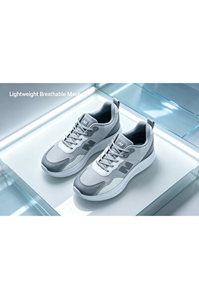 Huanhuan Shoe Men's thick-soled casual shoes non-slip wear-resistant mesh bre...