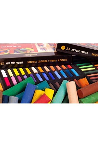 Koh-i Noor Creta Uscata Pastel Rotunda, 24 Culori, Toison D'or,Half Art Colle...