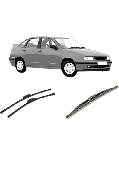 Bosch Σετ 3 υαλοκαθαριστήρων SEAT CORDOBA (6K1, 6K2) 1999-2002, για παρμπρίζ ...